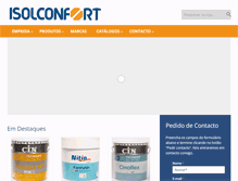 Tablet Screenshot of isolconfort.pt
